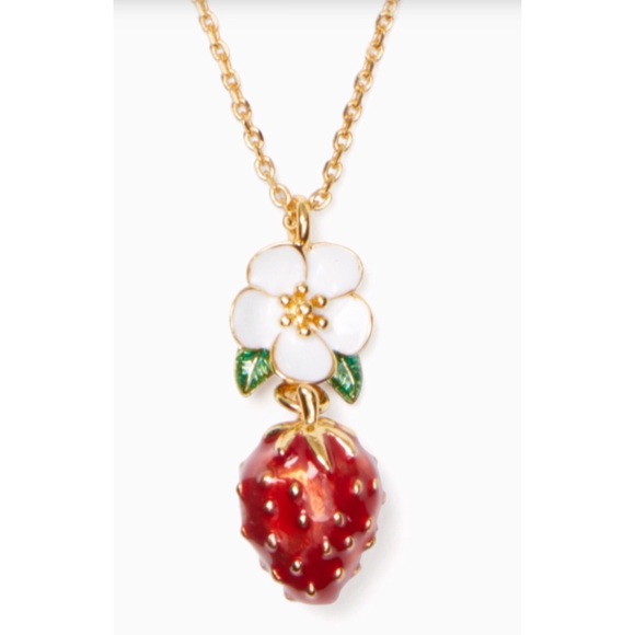 kate spade Jewelry - Kate Spade Perfect Picnic Strawberry Mini Pendent